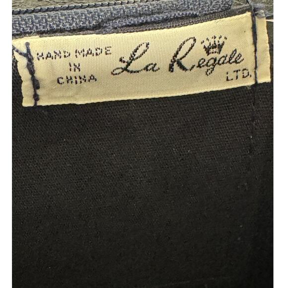 VNT Handmade La Regale LTD Navy Blue Beaded Purse - Picture 6 of 8